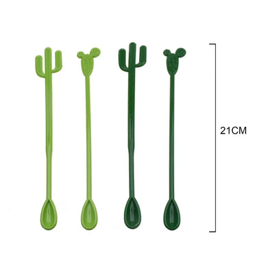 Palitos de Mistura de Cocktail Cacto para Festas - 4PCS